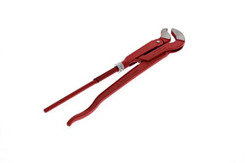 GEDORE red 45degree abgewinkelte Eck-Rohrzange, Spannweite 67 mm/2 Zoll, S-Maul, massiv, Zahnung versetzt, R27140020