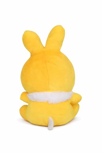 Image of Cute Bunny Girl Plush Soft Toy for Kids - Yellow Rabbit Doll with Bunny Ears | Soft Stuffed Cartoon Plush for Girls & Babies | Cuddly Gift Toy for Birthday & Special Occasions (25 CM)