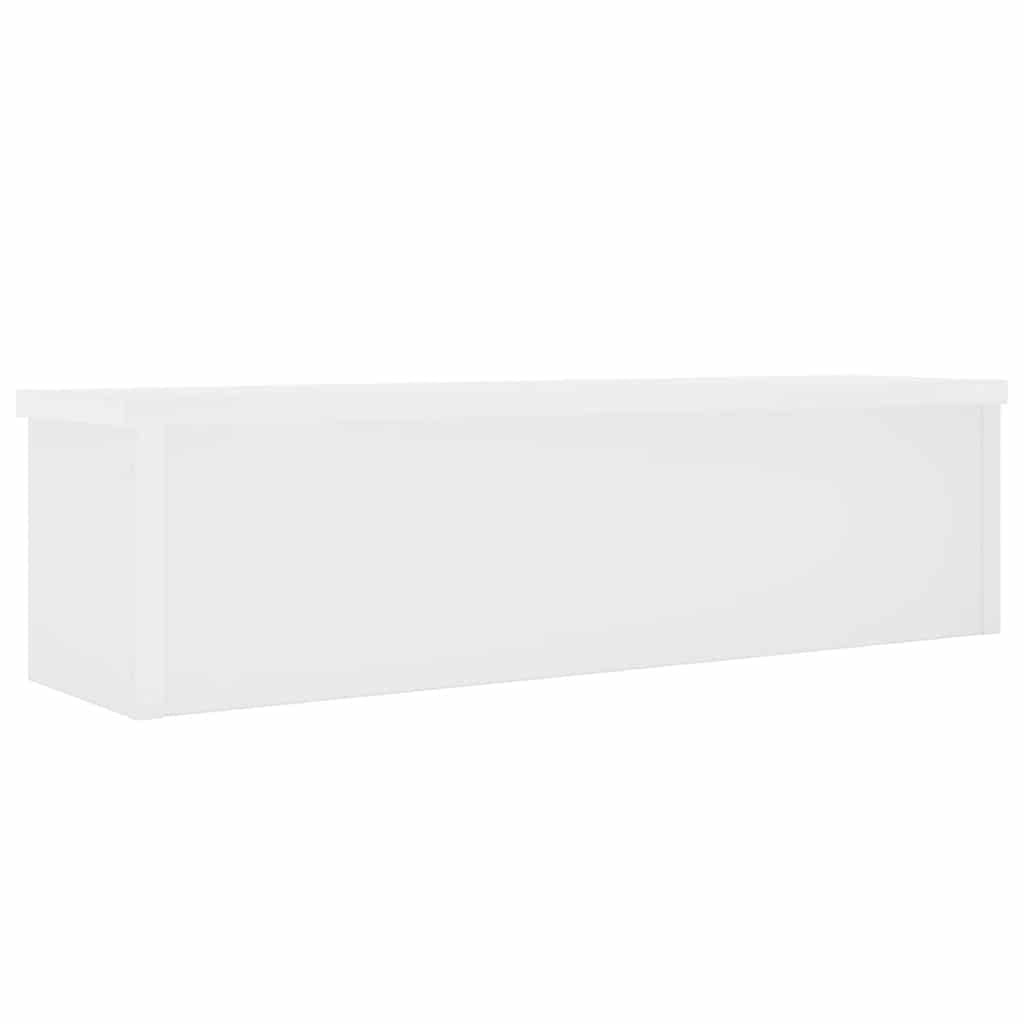 Küchenregal Stapelbar Weiß Holzwerkstoff 60x15x16 cm platzsparend Organizer Ablage Küchenutensilienhalter Ablagefach für Besteck Kochlöffel und Pfannenwender