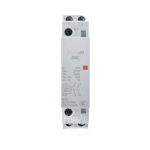 Contacteur CA 20A 220V relais de puissance monophase rail DIN