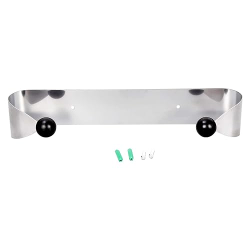 ECOTRIC Wall Mount Paper Towel Rack, Stainless Steel Kitchen Paper Towel Holder Under Cabinet?Silver Stylish Convenient Rollable Space-Saving Design