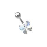 Ijksbehjf Piercing para el ombligo, joyería de acero inoxidable con textura para personas elegantes que buscan accesorios únicos, anillos de botón únicos, One Size, como se describe, como se describe