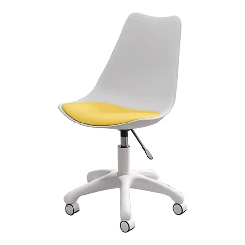 Silla de Oficina para el hogar y el Trabajo, Escritorio de Oficina en casa, Silla de computadora para Juegos con Ruedas, Soporte Lumbar, giratoria, Maquillaje para Espacios pequeños