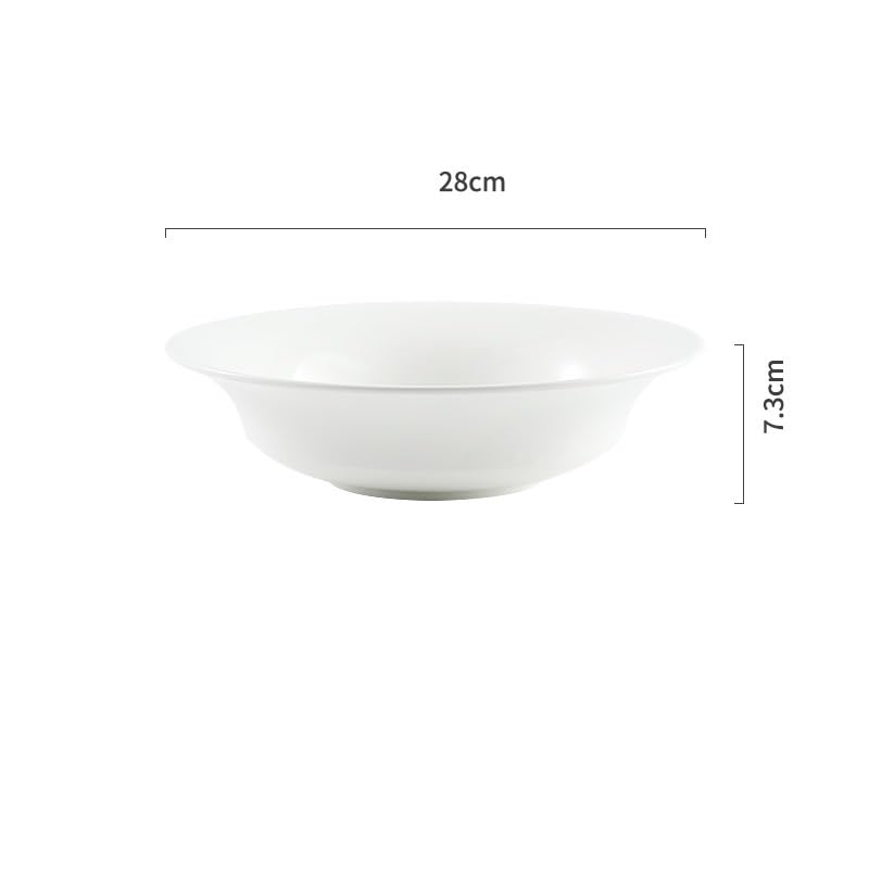 Miska na zupę Ceramiczna zastawa stołowa hotelowa Miski do zupy do domu Miski na biały makaron Idealny do płatków mlecznych, przekąsek, sałatek Ceramiczna miska na zupę (S)