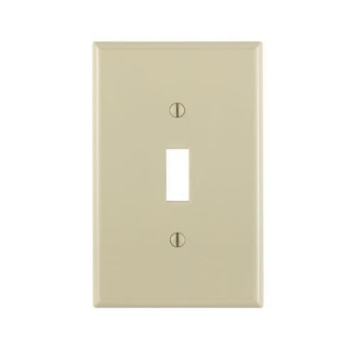 Replacement for Leviton M51-00PJ1-0IM 1-Gang Ivory Midway Toggle Nylon Wall Plate - pack of 10