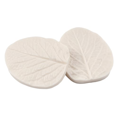 Leaf Silicone Veining Mold for Fondant Eucalyptus Leaves - Gum Paste Eucalyptus Leaf Set of 4 for Cake Decoration, Cupcake Topper, Chocolate Candy, Polymer Clay