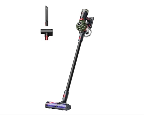 Dyson V8 Cyclone kabelloser Staubsauger 150 AW 60 Minuten Laufzeit Motorbar-Bürste mit Anti-Verhedderungs-Technologie Kombi-Zubehör