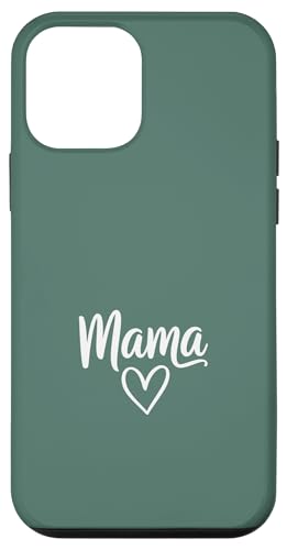 Sage Green - Mama Heart �G���K���g �X�N���v�g �ꐫ ���w �X�}�z�P�[�X iPhone 12 mini �p