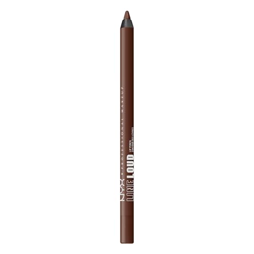 NYX Professional Makeup Crayon à Lèvres, Waterproof, À l'Huile de Jojoba, Pour des Lèvres Douces et Confortables, Finition Mate Douce, Vegan, Line Loud, Teinte : Too Blessed