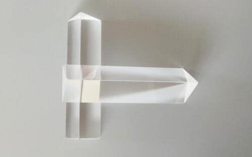 1PC K9 Optical Glass Triangular Right Angle Slope Reflecting Prism 30x30x100mm