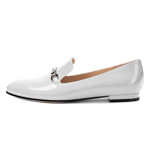 Image of Women's Loafers, Slip On Round Toe Comfortable Flats for Women Dressy and Work, Womens Business Casual Shoes