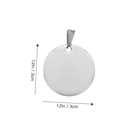 Plaque d'identification chien en acier titane durable et légère Mipcase lot de 10