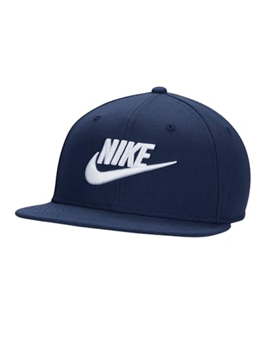 Image of Nike Dri-FIT PRO Futura Adjustable Flat Bill Snapback Hat (Navy, LG | XL)