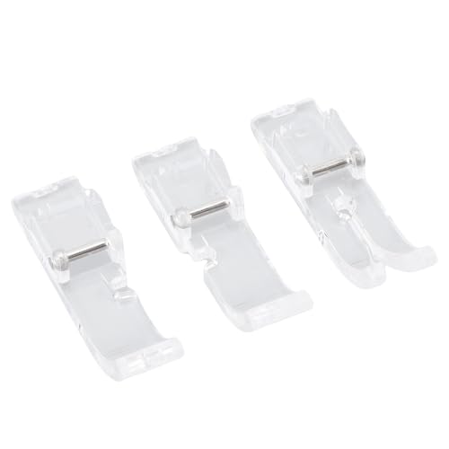 Set de 3 Pies Prensatelas Transparentes para Máquina de Coser miniatura 6