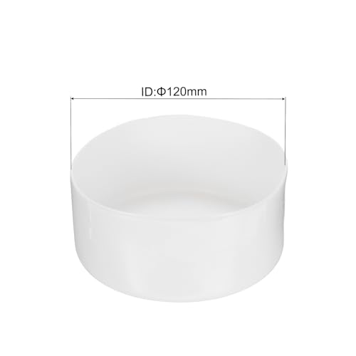 Miniatura 2 de Uxcell Tapones De Goma De 120 Mm, Tapones Redondos De Vinilo Para Tubos, Vallas, Postes De Tuberías, Muebles, Barandillas, Color Blanco