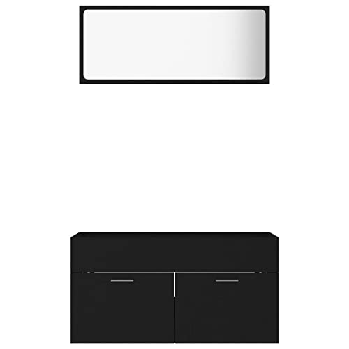 Juego de muebles de baño de 2 piezas para crear un aseo moderno 6