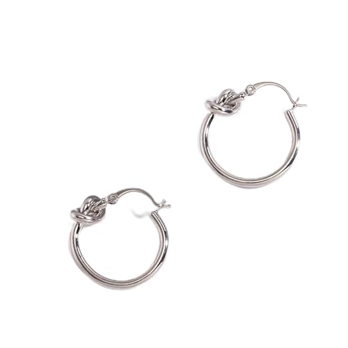 Boucles d'oreilles en Argent pour Femmes créoles géométriques alliage tendance