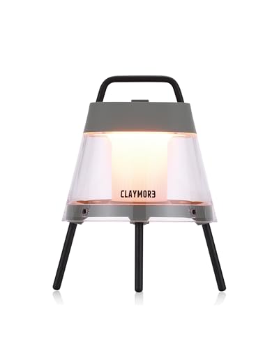 CLAYMORE Athena M (Moss Green) - Aesthetic Portable Outdoor Lantern for Glamping, Camping, Events, Parties & Tents. USB-C Charging, Power Bank Function, Up to 75 Hours Battery Life, 3 Light Modes.