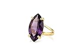 Stunning 14k Amethyst Ring - February Birthstone for Events, Celebrations, and Occasions - Amethyst Jewelry for Women - with Jewelry Box