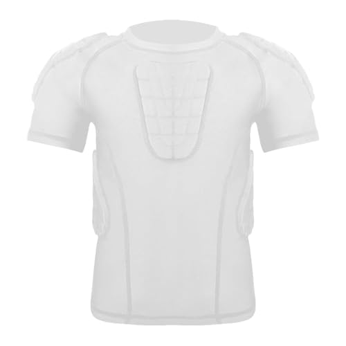 MK MOSSE KARNE Kids Youth Padded Compression Shirt Chest Protector for Baseball Football Padded Shirt Heart Guard Protective Shirt