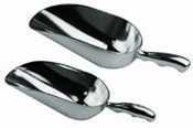 Winco AS-12 Aluminum Utility Scoop, 12-Ounce (2-Pack)