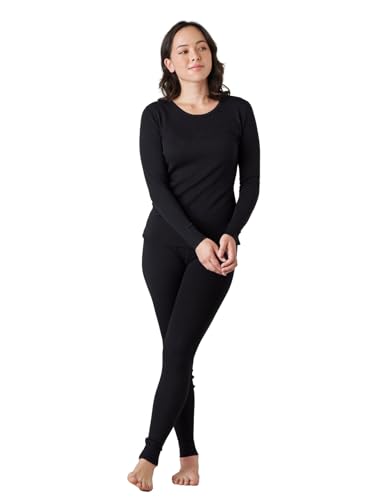 LAPASA Womens 100% Merino Wool Base Layer Set Lightweight Thermal