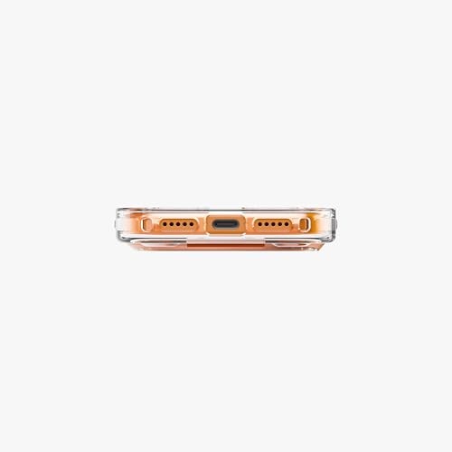 Coque iPhone 17 Pro Max pour photographe nomade avec support et sangle orange