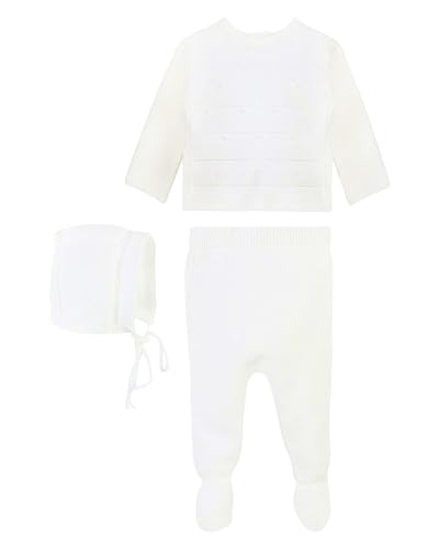 Jewish Bris Outfit with Bonnet - 3 Piece Brit Milah Newborn Outfits for Boys - Baby Boy Coming Home Outfit