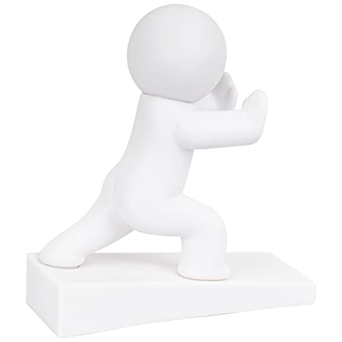 Cute Door Stopper, Buddy Decorative Door Stop, Protects Your Floors (White, 1 Pack) #TOP7