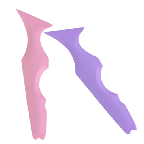 PENIKOKO 2 piezas Plantillas de Maquillaje de Ojos de Silicona Herramienta Multifuncional para Delineador Sombra y Labios para Principiantes y Diseño Compacto y Suave