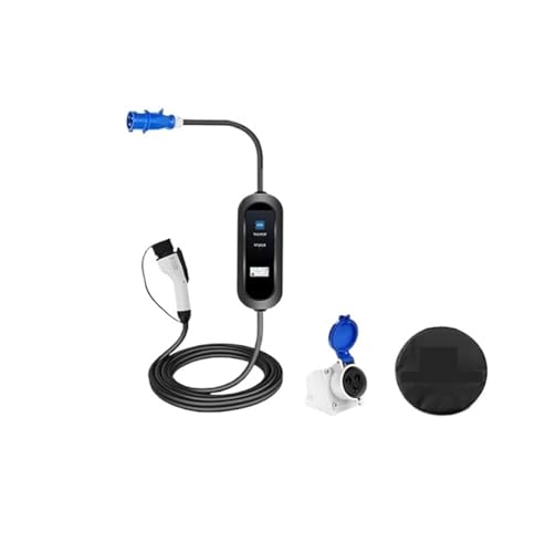 EV Charger Home Portable GBT 32A 7KW Single Phase Adjustable Current Fast Charging Controller Box for GB/T Electric Car(32A 7KW GBT 5M)
