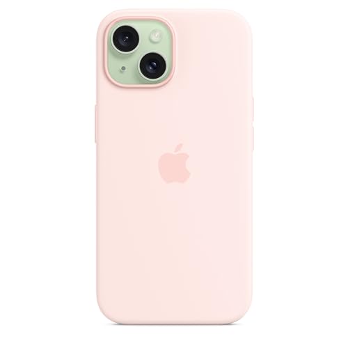 Apple iPhone 15 Silikon Case mit MagSafe – Hellrosa ​​​​​​​ – Ansicht 4