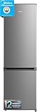 MIDEA Frigorífico Combi No Frost 55 cm ancho x 180 cm Inox - Nevera combi libre instalación 199 L + 71 L Congelador - Refrigerador de bajo consumo con congelador vertical No Frost