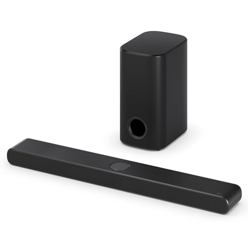 LG DS77TY 3.1.3 - Soundbar Dolby Atmos 400 W con subwoofer wireless (eARC, HDMI, ottico, Bluetooth) [2024], colore: Nero