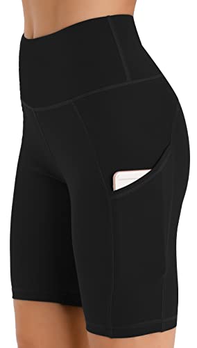 JOYSPELS Radlerhose Damen Kurze Hose Sporthose Leggins Laufhose Kurz, Schwarz, M