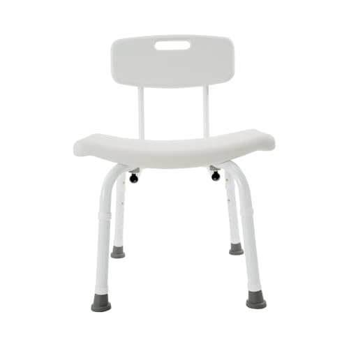 VMS Heavy Duty Shower Chair - Ultimate Comfort & Durability, 450 lbs Weight Capacity, Tool-Free Assembly