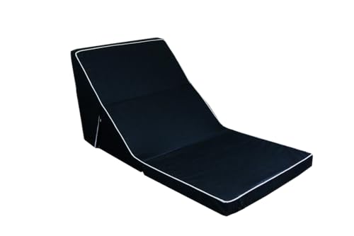 枕 ごろ寝枕 テレビ枕 3WAY スマホ枕 フロアクッション 日本製 (ブラック)