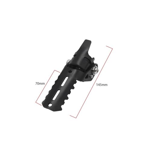 Repose-Pieds Pliants pour Moto avec Pinces 22-25mm - 6