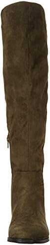 NINE WEST Women's Allair2 Over-The-Knee Boot, Dark Green, 6 | Image 1