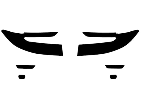 Rvinyl Headlight Tint Covers Compatible with Honda Ridgeline 2021-2024 - Smoke