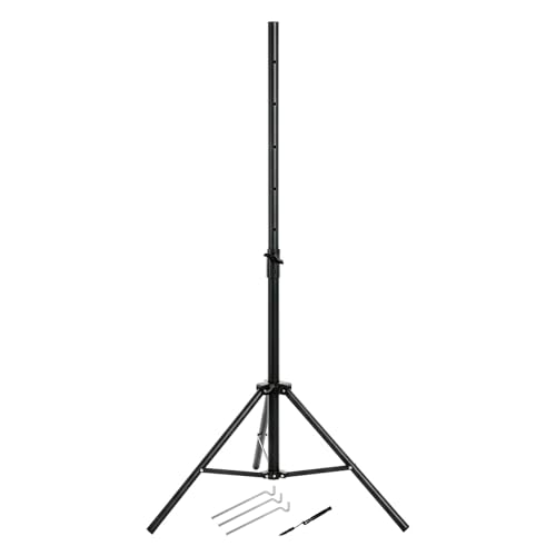 ARLI Treppiede da 120 cm con picchetti per antenna satellitare in acciaio, pieghevole, regolabile in altezza, campeggio, balcone, giardino, terrazza, camper, treppiede, antenna satellitare, con