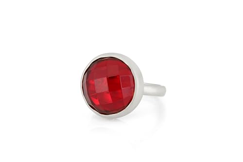 Bague en argent avec rubis à porter au quotidien pour un style élégant