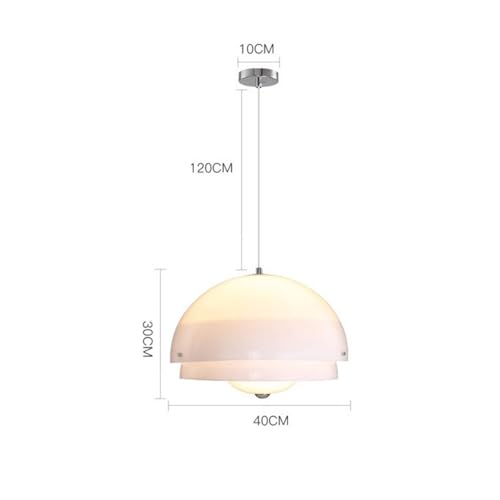 Lustres pour table de salle à manger en verre dôme moderne