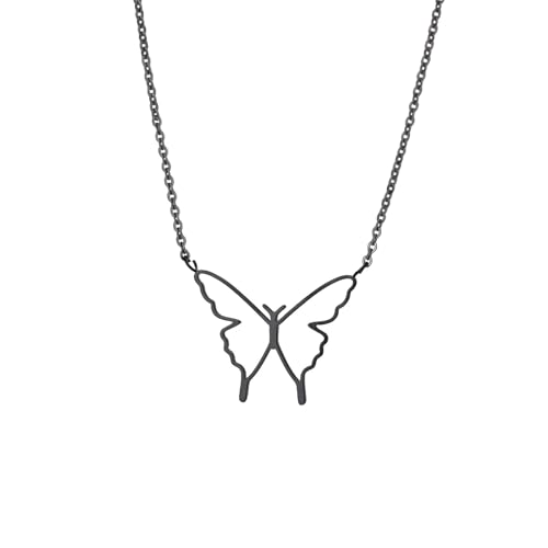 Collier papillon bleu et rose pour sublimer vos tenues d'été et soirées chic