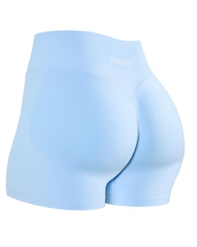 Image of AUROLA Influence Workout Shorts for Women,2.5 3.5 4.5 5.5 6.5 No Roll Up Squat Proof Scrunch Seamless Compression Gym Short