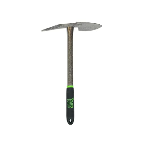 Yard Butler Terra Garden Hand Tools - Weeding Hand Tiller Tool for Efficient Gardening - Weed Remover Tool for Lawn & Garden Care - Durable Gardening Accessory, Planter