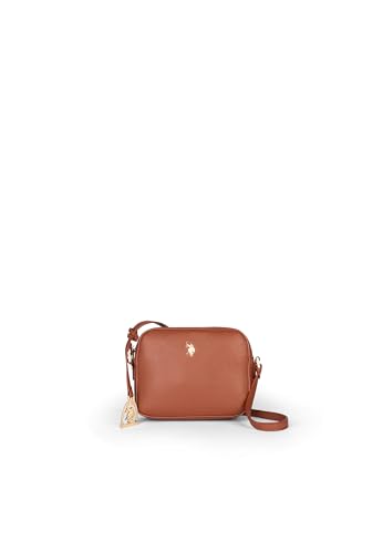U.S.Polo Assn. - Borsa A Tracolla In Poliuretanica, Marrone (20 X 16 X 6 Cm)
