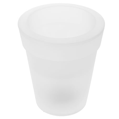 Happyyami Vaso Luminoso da Esterno in ABS Impermeabile, per Decorazione Giardino Fioriera, LED a Energia Solare 19X17X11 CM