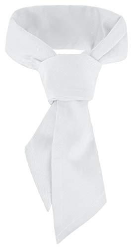 DESERMO Gastro Dreieckstuch 120x80 cm | Hochwertiges Profi Halstuch aus 100% Baumwolle | Für Frau & Mann passend für alle Größen | Große Farbauswahl | 210g/m² (Weiß) Cover