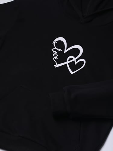 Image of WELAKEN Cotton Hoodie Sweatshirt for Girls Kids & Teens Long Sleeve Pullover with Kangaroo Pocket